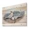 Designart - Vintage Birds In The Wild IX - Traditional Print on Natural Pine Wood